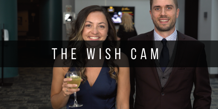 Have your guests say well wishes to you at your reception! We provide professional lighting and audio as we interview all your guests through the night.