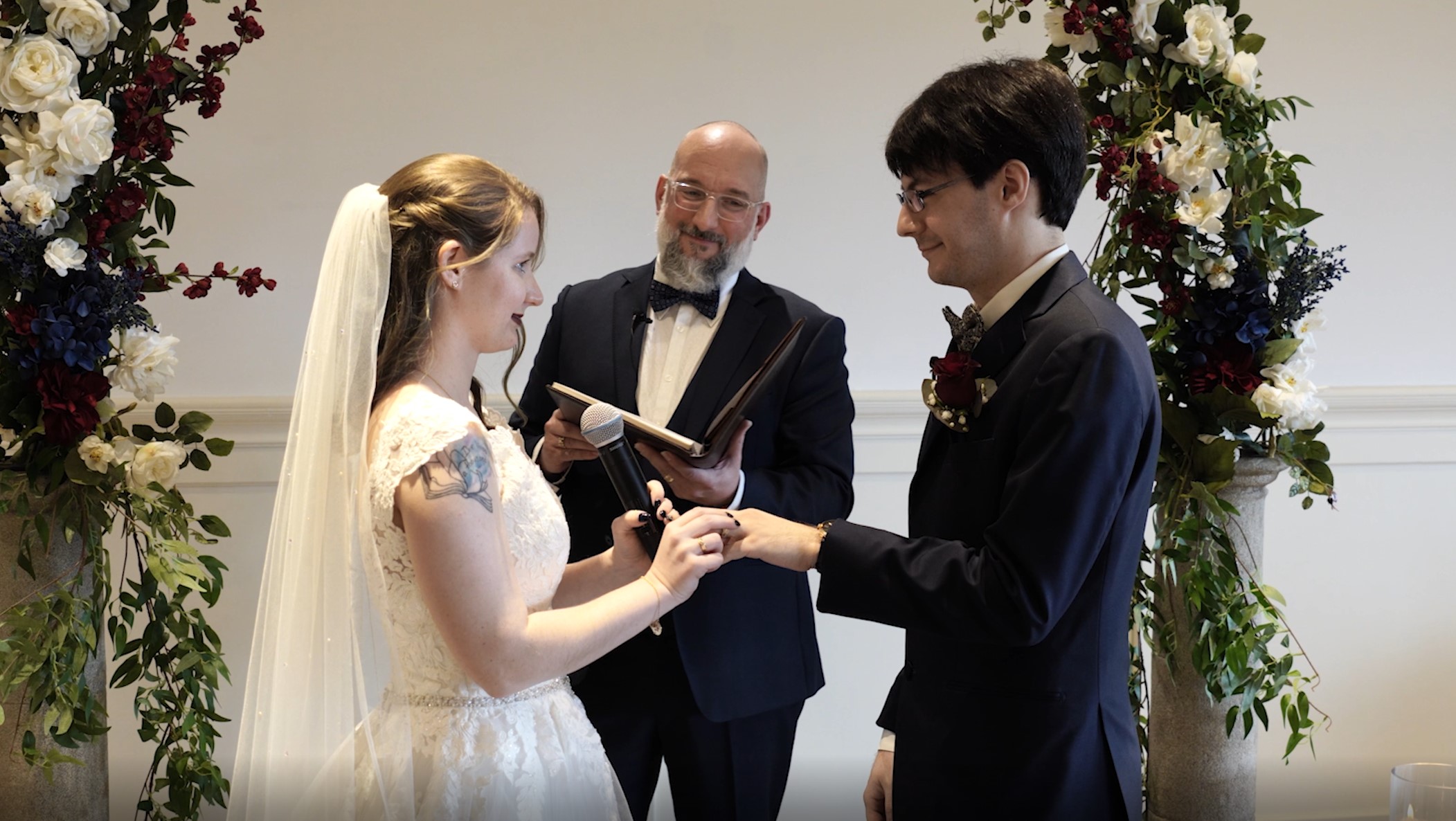 Sierra and Nicholas' live stream wedding ceremony in Windsor, Ontario